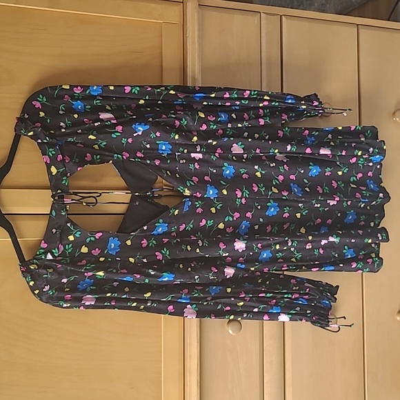 For love and lemons lexy mini floral multicolor black dress xl - Picture 5 of 5
